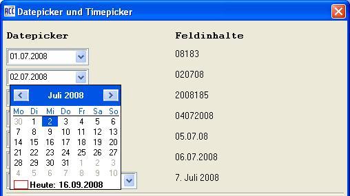 Datepicker mit Acc-Cobol