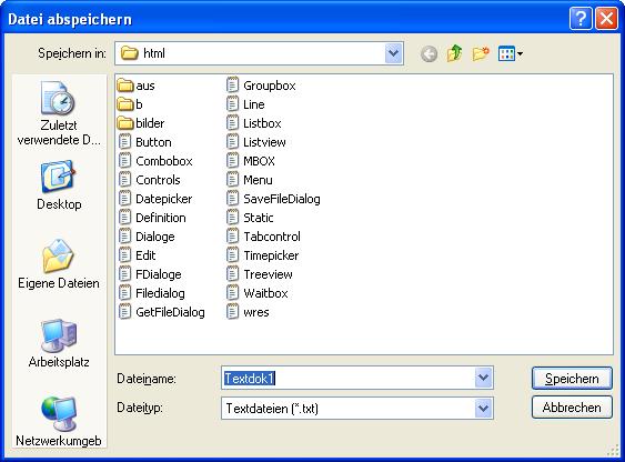 SaveFileDialog mit Acc-Cobol