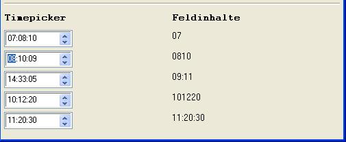 Timepicker mit Acc-Cobol